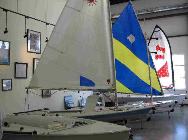 Sailboat showroom