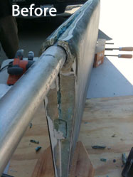 Garmin rudder repair